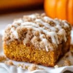 Pumpkin Coffee Cake with Streusel and Vanilla Glaze Recipe