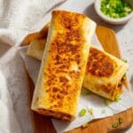 Cheesy Garlic Chicken Wraps Recipe